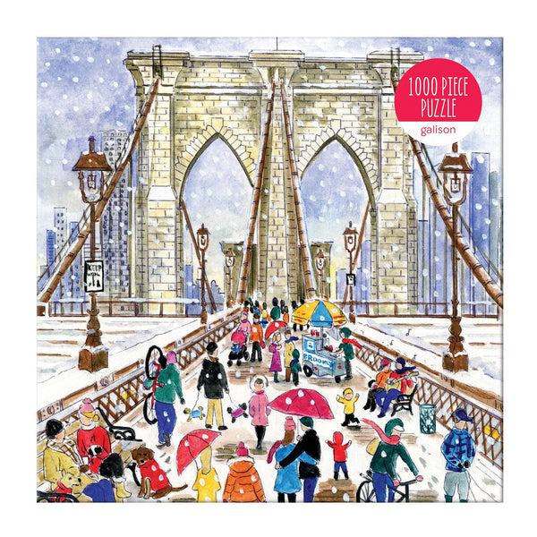 Galison Michael Storrings Brooklyn Bridge 1000 Piece Jigsaw Puzzle