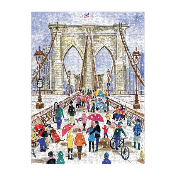Galison Michael Storrings Brooklyn Bridge 1000 Piece Jigsaw Puzzle
