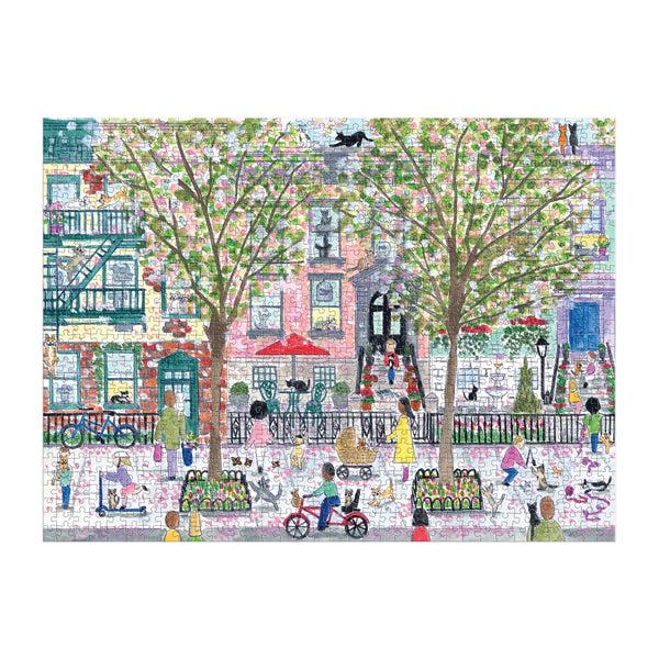 Galison Michael Storrings Cats In The City 1000 Piece Puzzle