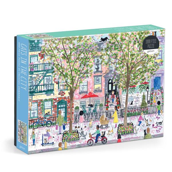 galison Michael Storrings Cats in the City 1000 Piece Puzzle