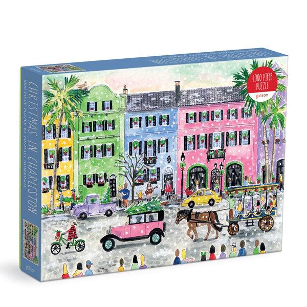 galison Michael Storrings Christmas in Charleston 1000 Piece Puzzle