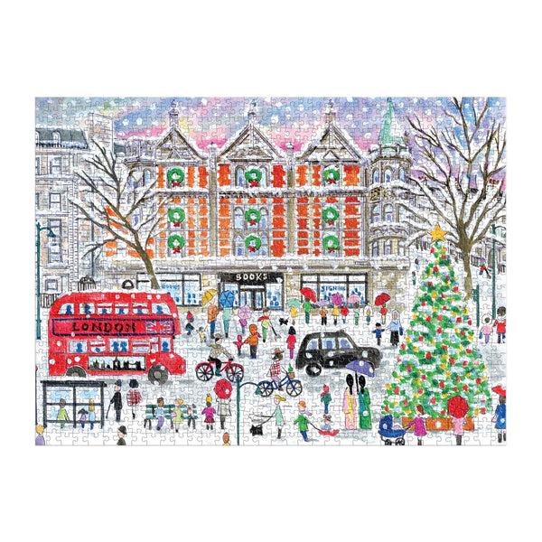 Galison Michael Storrings Christmas In London 1000 Piece Puzzle
