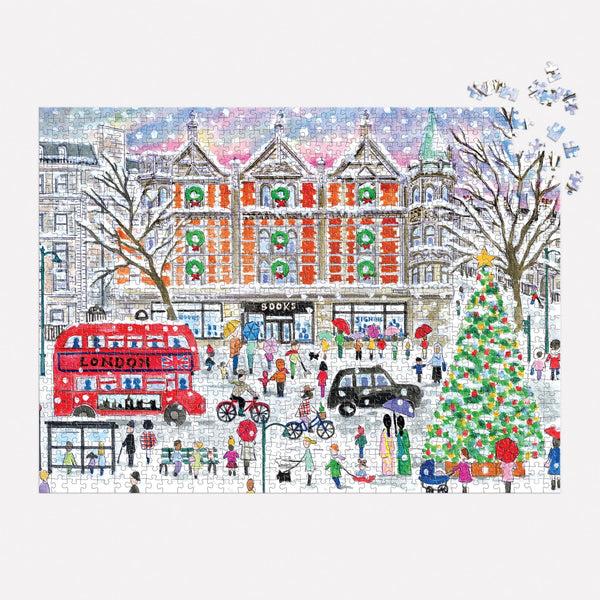 Galison Michael Storrings Christmas In London 1000 Piece Puzzle