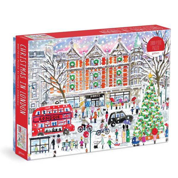 galison Michael Storrings Christmas in London 1000 Piece Puzzle