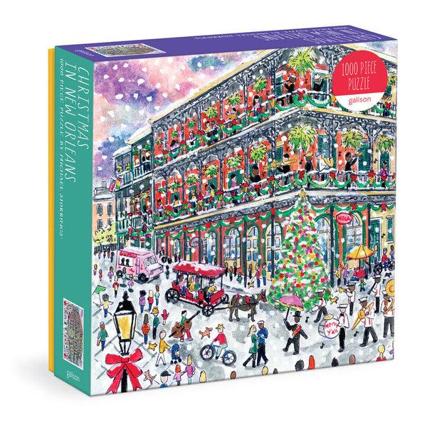 galison Michael Storrings Christmas in New Orleans 1000 Piece Puzzle