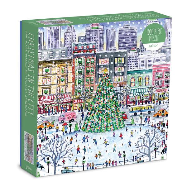 galison Michael Storrings Christmas in the City 1000 Piece Puzzle