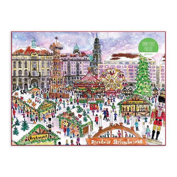 Galison Michael Storrings Christmas Market 1000 Piece Puzzle
