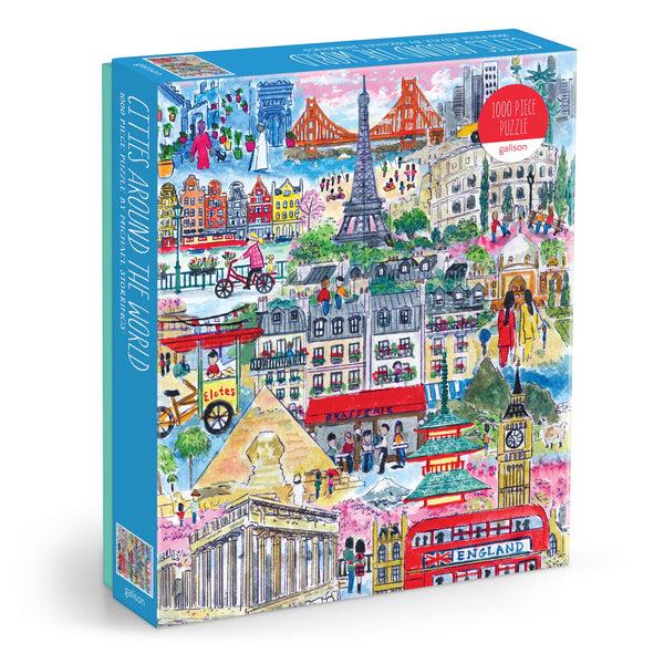 galison Michael Storrings Cities Around the World 1000 Piece Puzzle
