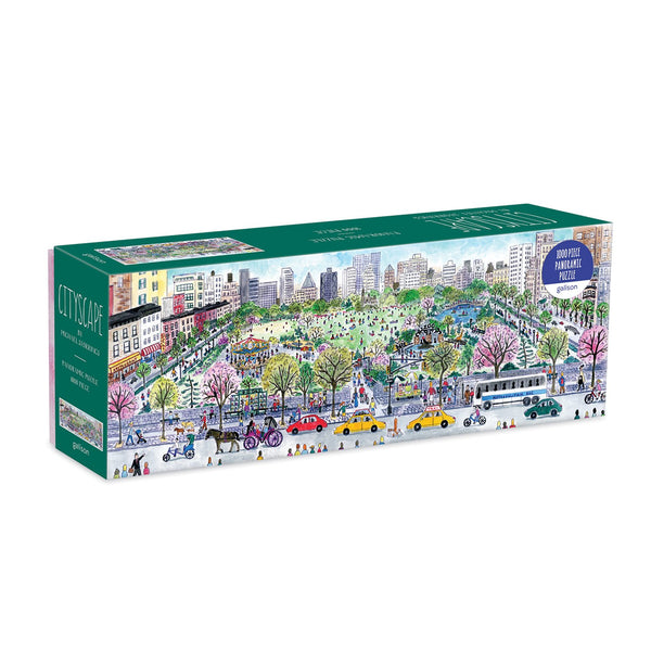 galison Michael Storrings Cityscape 1000 Piece Panoramic Jigsaw Puzzle