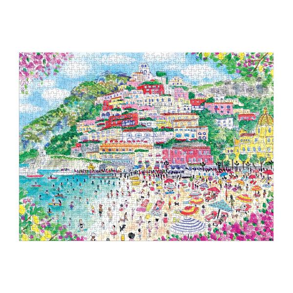 Galison Michael Storrings Coast Of Italy 1000 Piece Puzzle