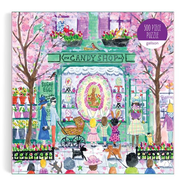 Galison Michael Storrings Easter Candy Shop 500 Piece Puzzle