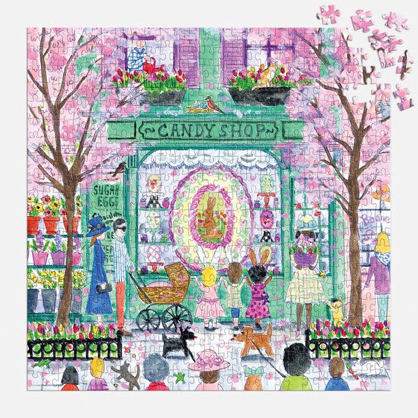Galison Michael Storrings Easter Candy Shop 500 Piece Puzzle