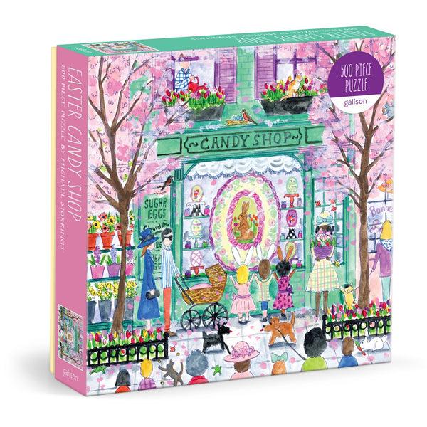 galison Michael Storrings Easter Candy Shop 500 Piece Puzzle