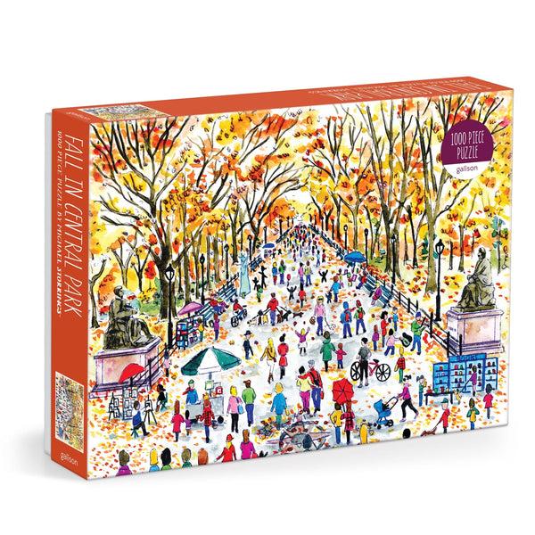 galison Michael Storrings Fall in Central Park 1000 Piece Puzzle