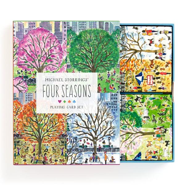 Galison Michael Storrings Four Seasons Playing Card Set