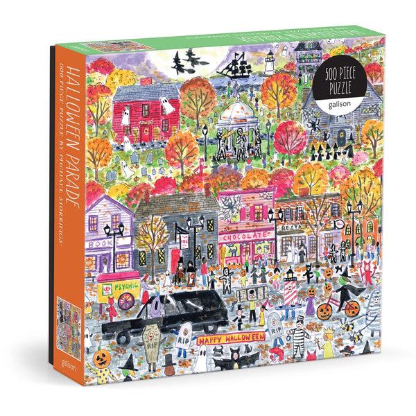 galison Michael Storrings Halloween Parade 500 Piece Puzzle