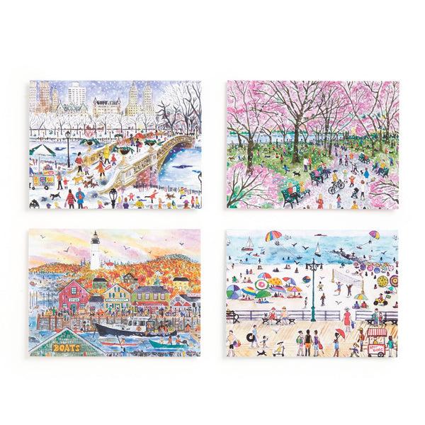 Galison Michael Storrings Landscapes Greeting Card Assortment