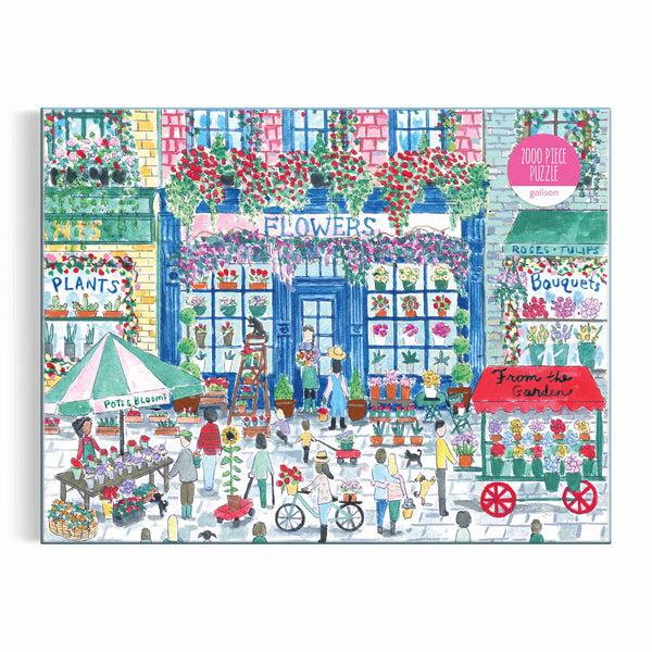 Galison Michael Storrings Market In Bloom 2000 Piece Puzzle