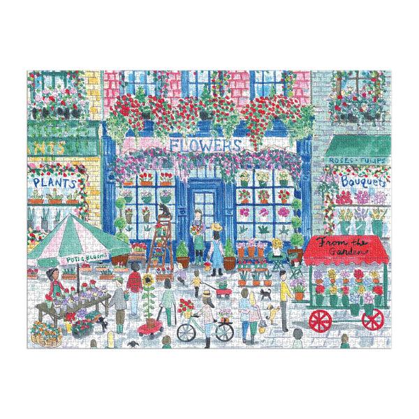 Galison Michael Storrings Market In Bloom 2000 Piece Puzzle