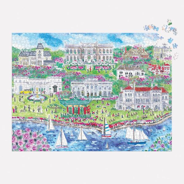 Galison Michael Storrings Newport Mansions 1000 Piece Puzzle