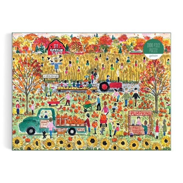 Galison Michael Storrings Pumpkin Patch 1000 Piece Puzzle