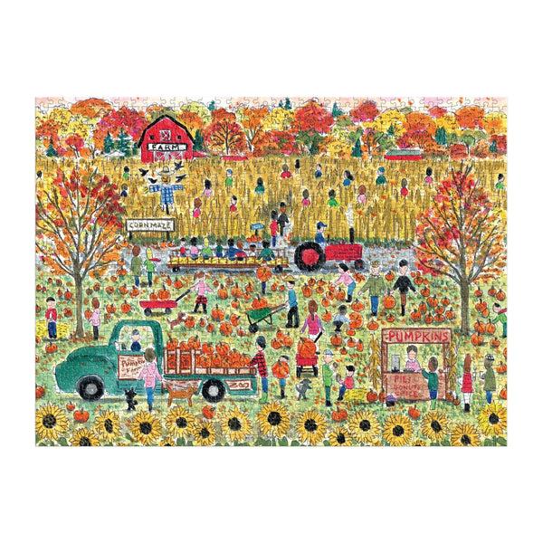 Galison Michael Storrings Pumpkin Patch 1000 Piece Puzzle