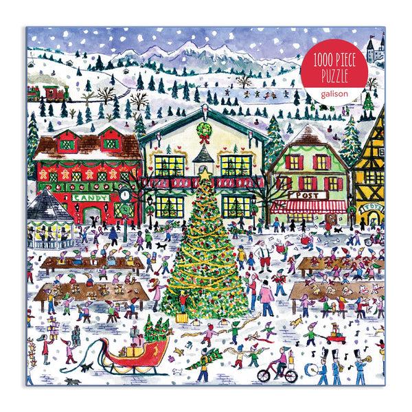 Galison Michael Storrings Santa's Village 1000 Piece Puzzle