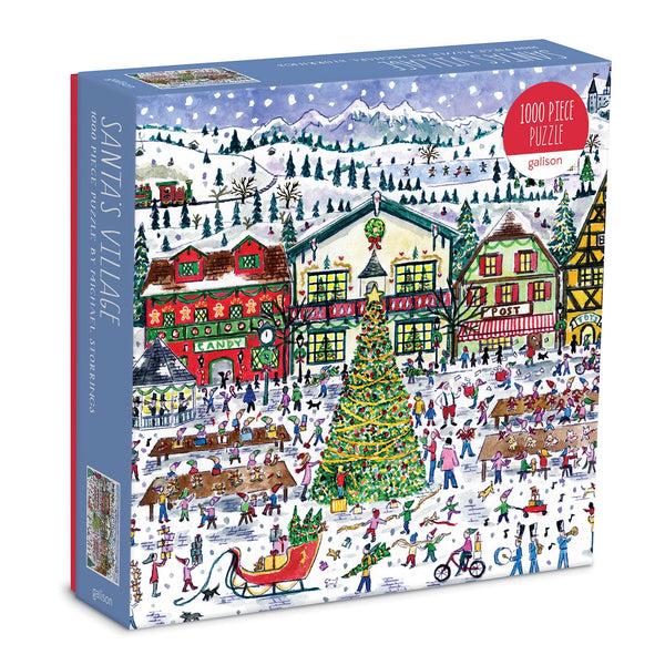 galison Michael Storrings Santa's Village 1000 Piece Puzzle