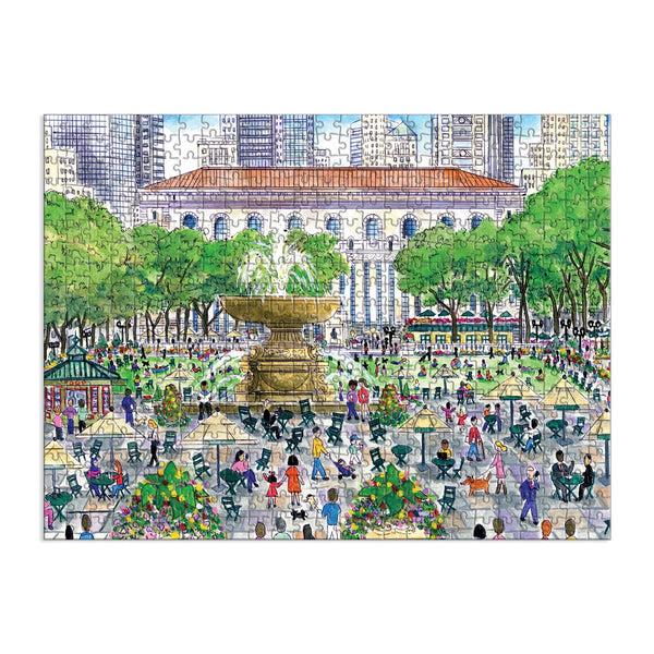 Galison Michael Storrings Springtime At The Library 500 Piece Double-Sided Puzzle