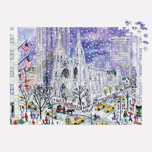 Galison Michael Storrings St. Patricks Cathedral 1000 Piece Jigsaw Puzzle