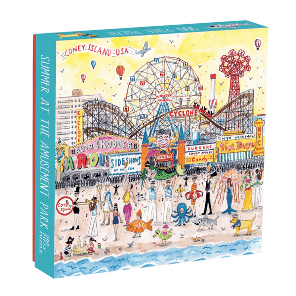 galison Michael Storrings Summer at the Amusement Park 500 Piece Jigsaw Puzzle