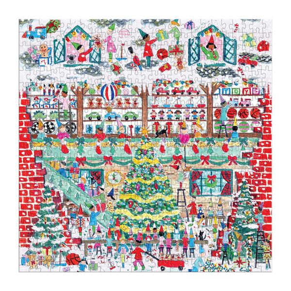 Galison Michael Storrings Toy Workshop 500 Piece Foil Puzzle