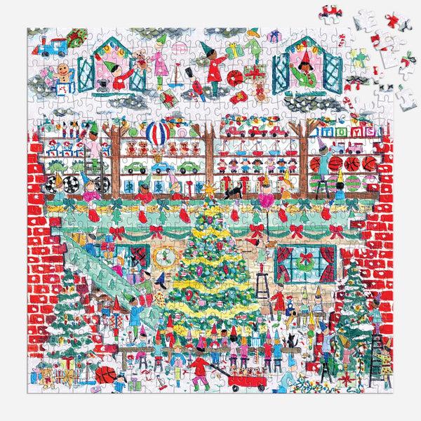 Galison Michael Storrings Toy Workshop 500 Piece Foil Puzzle