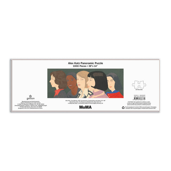 Galison MoMA Alex Katz Five Women 1000 Piece Panoramic Jigsaw Puzzle