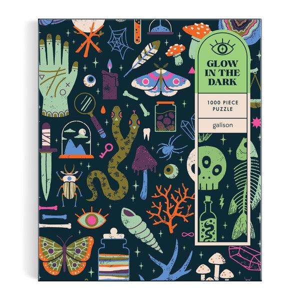 Galison Occult And Curious 1000 Piece Glow In The Dark Puzzle