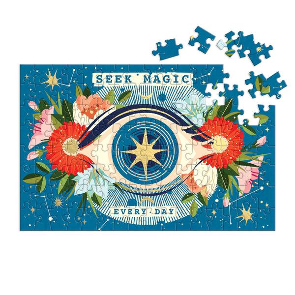Galison Seek Magic Every Day 128 Piece Matchbox Puzzle