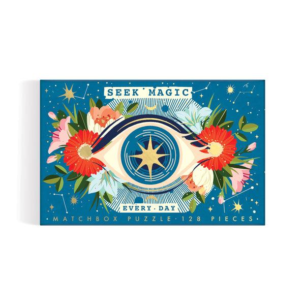 galison Seek Magic Every Day 128 Piece Matchbox Puzzle