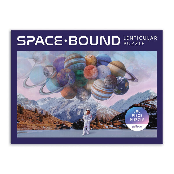 Galison Space Bound 300 Piece Lenticular Jigsaw Puzzle