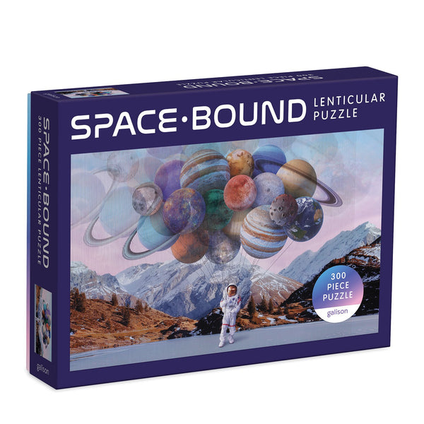 galison Space Bound 300 Piece Lenticular Jigsaw Puzzle