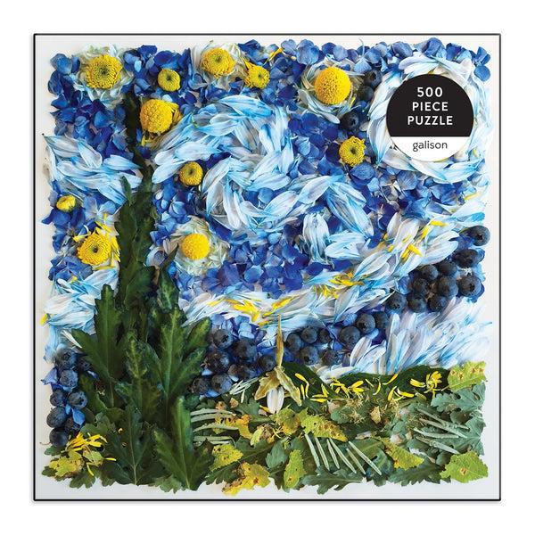 Galison Starry Night Petals 500 Piece Jigsaw Puzzle