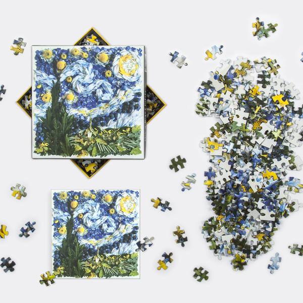Galison Starry Night Petals 500 Piece Jigsaw Puzzle