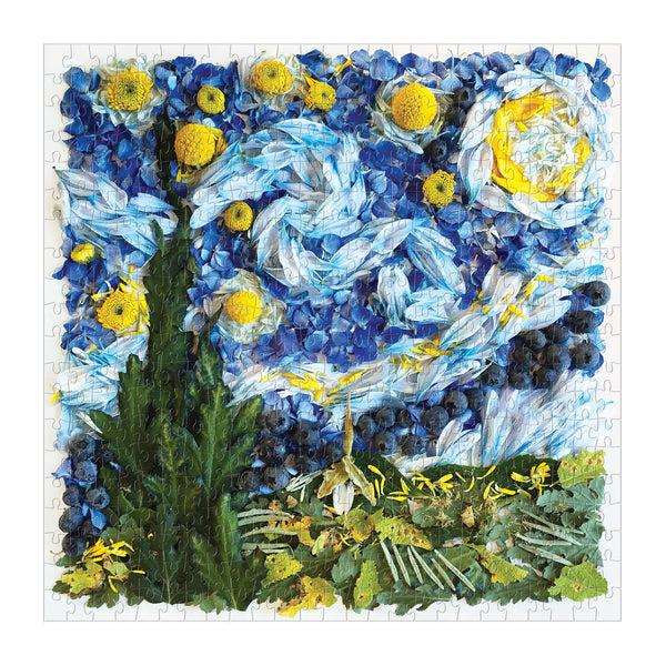 Galison Starry Night Petals 500 Piece Jigsaw Puzzle