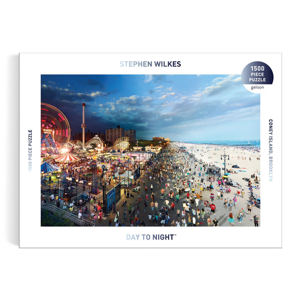 Galison Stephen Wilkes Day To Night Coney Island 1500 Piece Puzzle