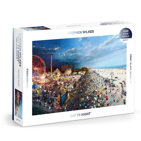 galison Stephen Wilkes Day To Night Coney Island 1500 Piece Puzzle