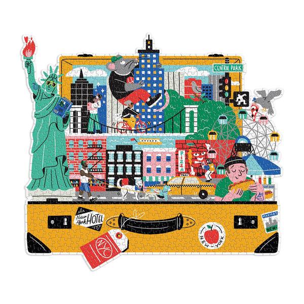 Galison The City That Never Sleeps 750 Piece Shaped Puzzle