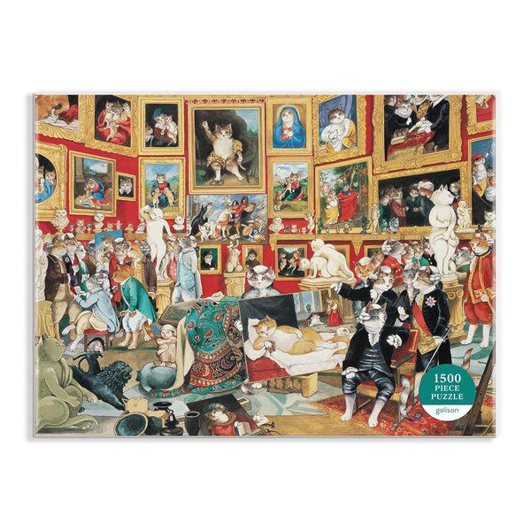 Galison Tribuna Of The Uffizi Meowsterpiece Of Western Art 1500 Piece Jigsaw Puzzle