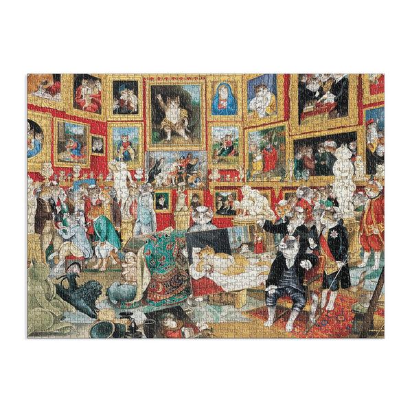 Galison Tribuna Of The Uffizi Meowsterpiece Of Western Art 1500 Piece Jigsaw Puzzle