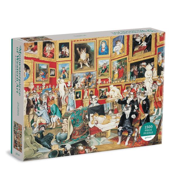 galison Tribuna of the Uffizi Meowsterpiece of Western Art 1500 Piece Jigsaw Puzzle