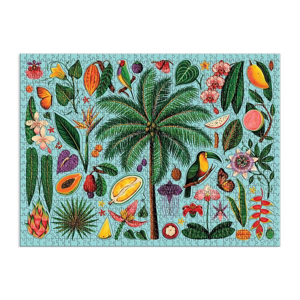 Galison Tropics 1000 Piece Puzzle With Shaped Pieces