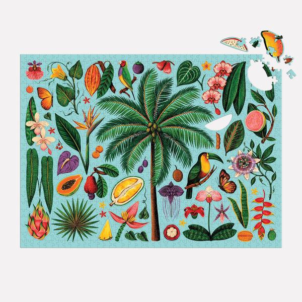 Galison Tropics 1000 Piece Puzzle With Shaped Pieces
